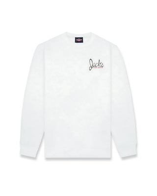 Little Dude Summer Series Crewneck Sweatshirt - White