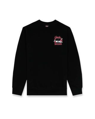 Tip Toe Summer Series Crewneck Sweatshirt - Black