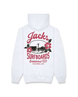 Tip Toe Summer Series Pullover Hoodie - White