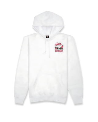 Tip Toe Summer Series Pullover Hoodie - White
