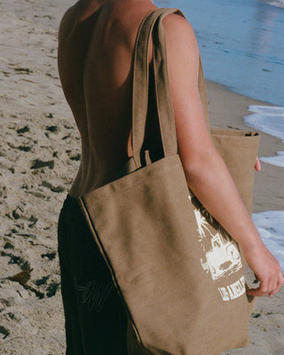 Sunny Ride Tote Bag - Brown