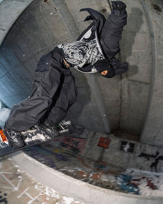 Vans Men's Super Standard Snowboard Boot - Ryo Aizawa Black/Snake