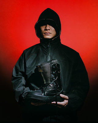 Vans Men's Super Standard Snowboard Boot - Ryo Aizawa Black/Snake