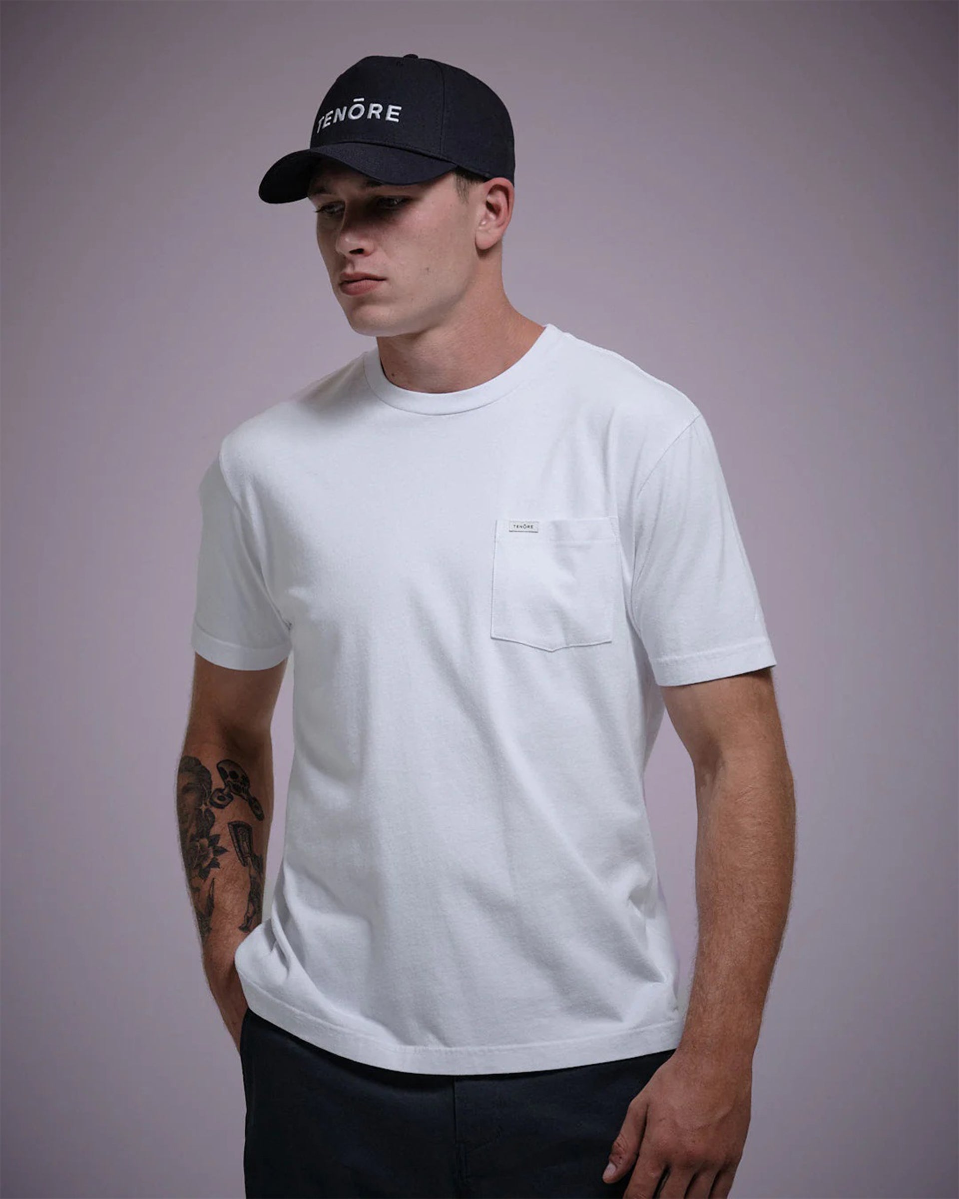 Tenore Classic Pocket Short Sleeve T-Shirt - White