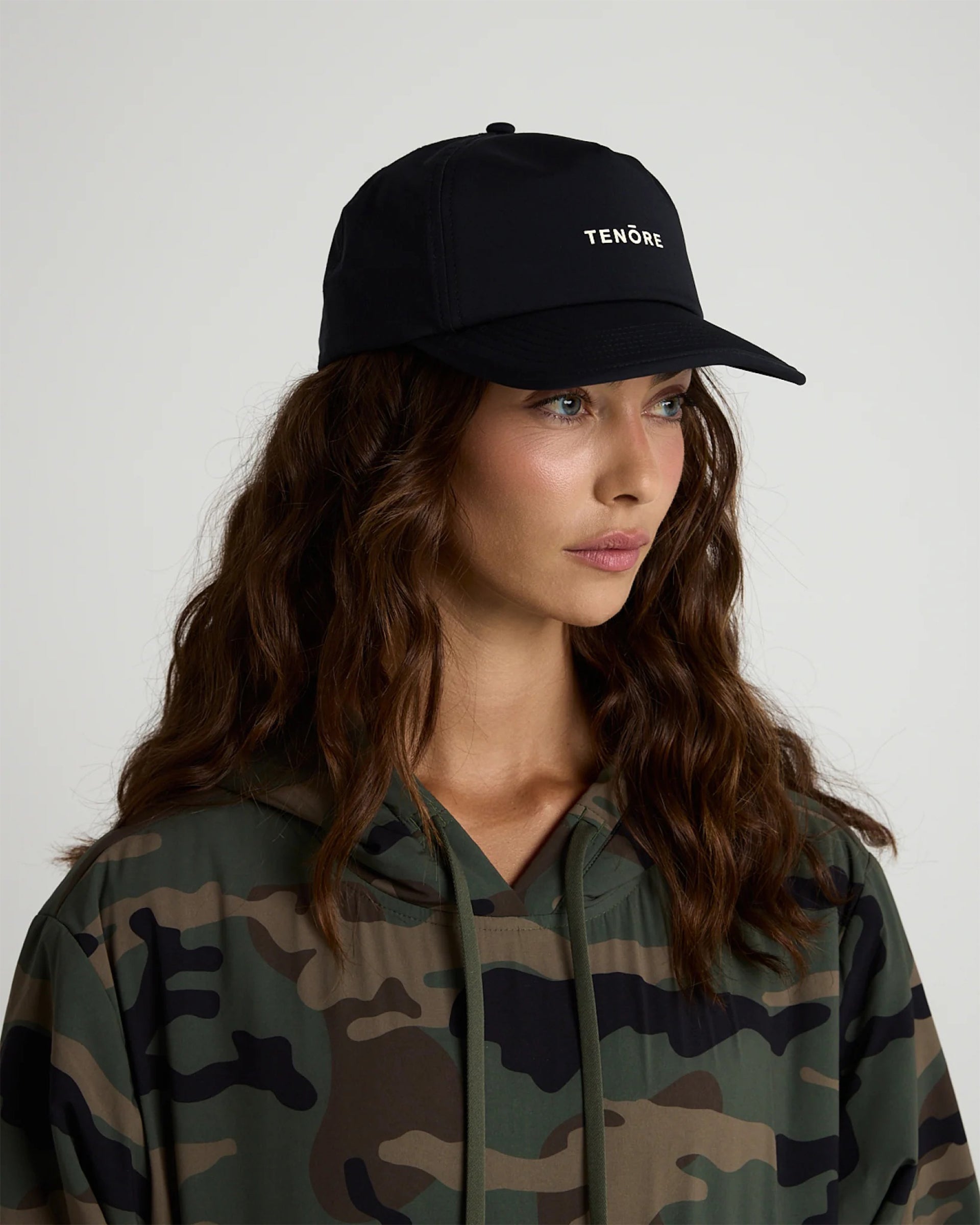 Tenore Dissolve Mesh Snapback Hat - Black