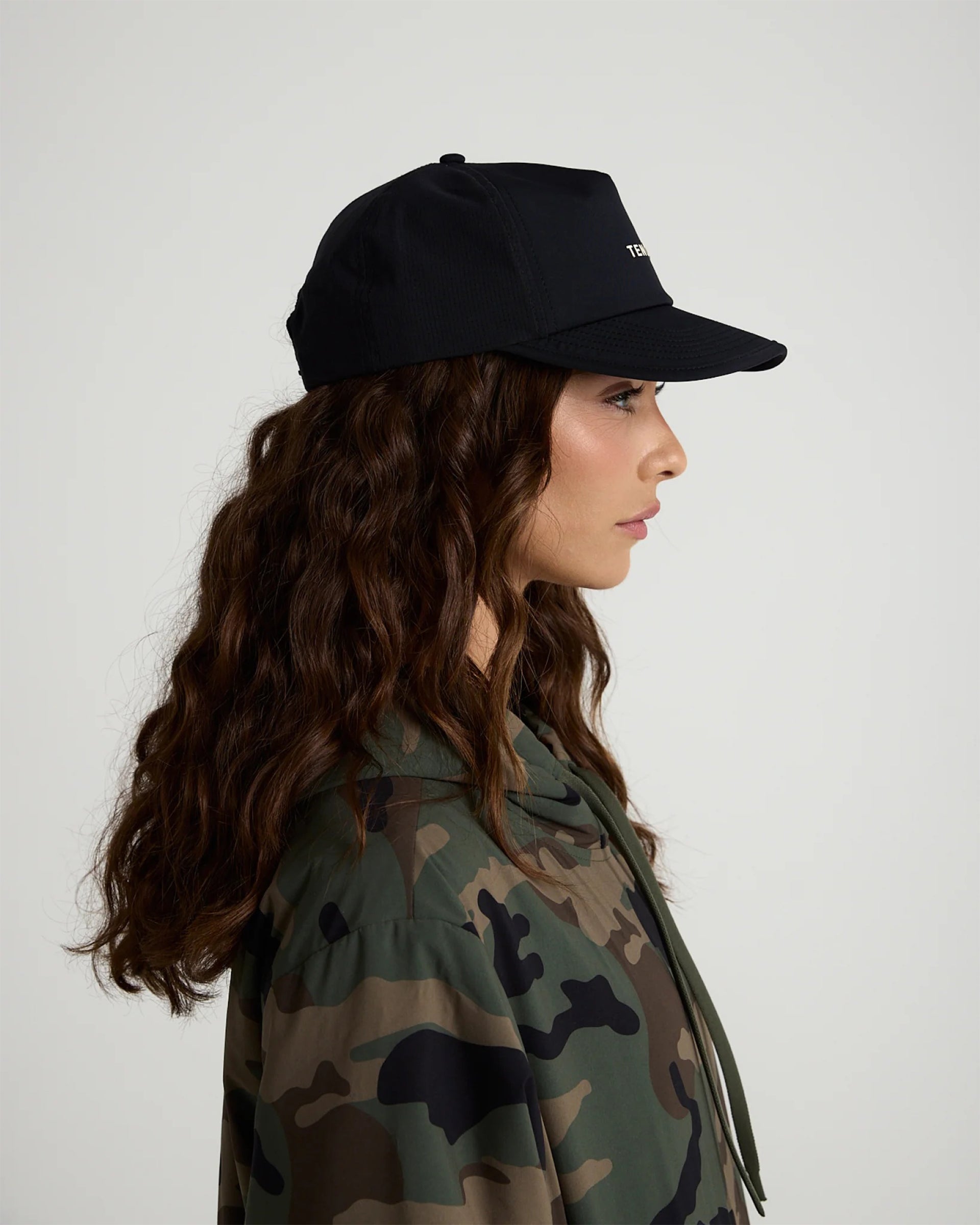 Tenore Dissolve Mesh Snapback Hat - Black