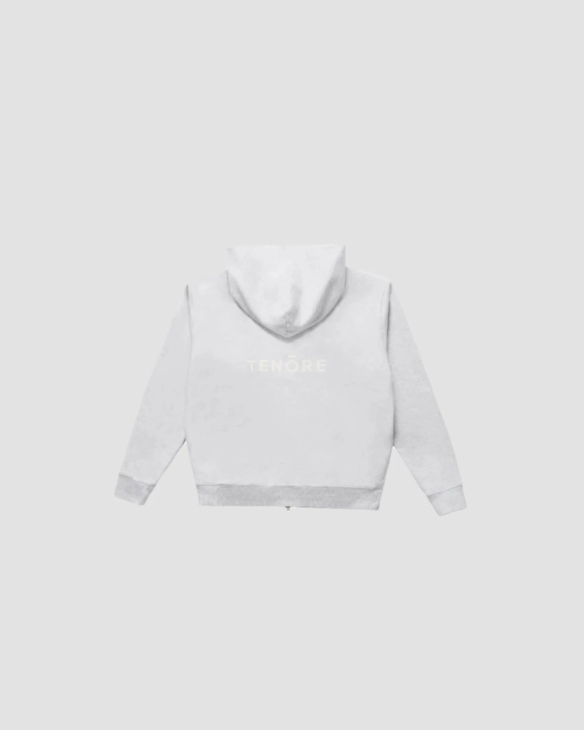 Logo Fleece Zip Hoodie - Heather Grey