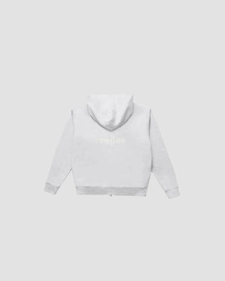 Logo Fleece Zip Hoodie - Heather Grey