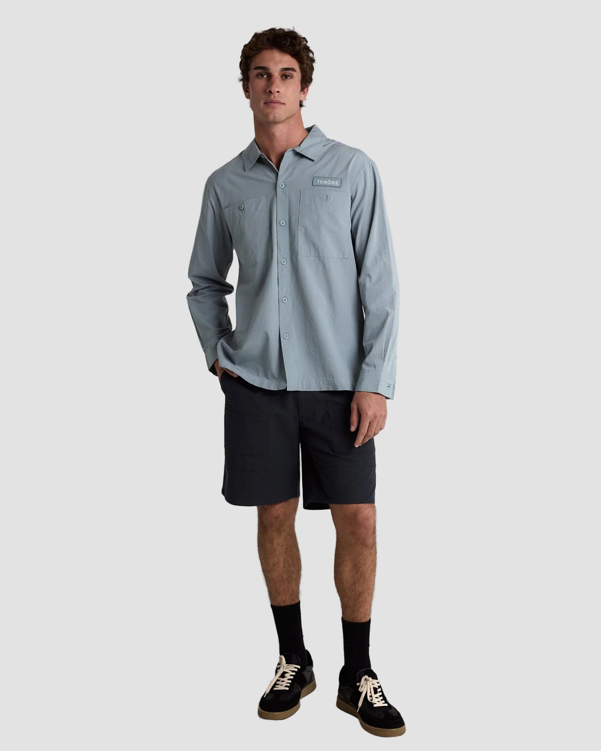Tenore Long Sleeve Service Shirt - Stormy Sea