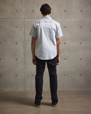 Tenore Poplin Short Sleeve Woven Shirt - Light Blue
