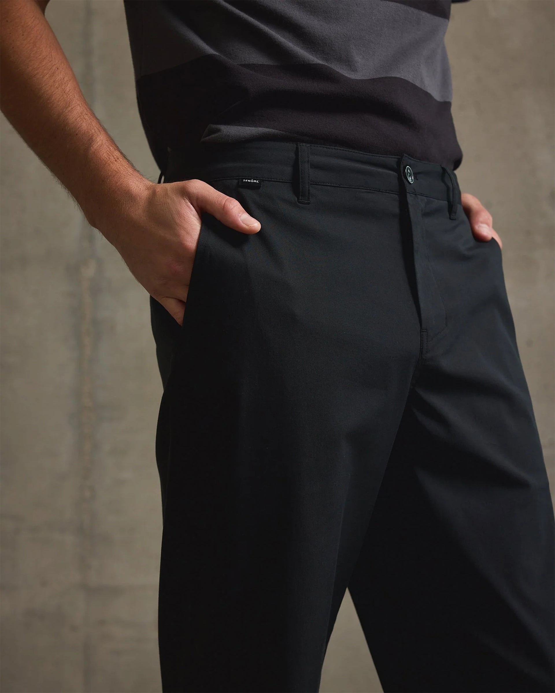 Tenore Twill Chino Pant - Black