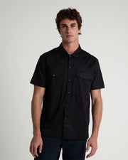 Tenore Utility Short Sleeve Shirt - Black