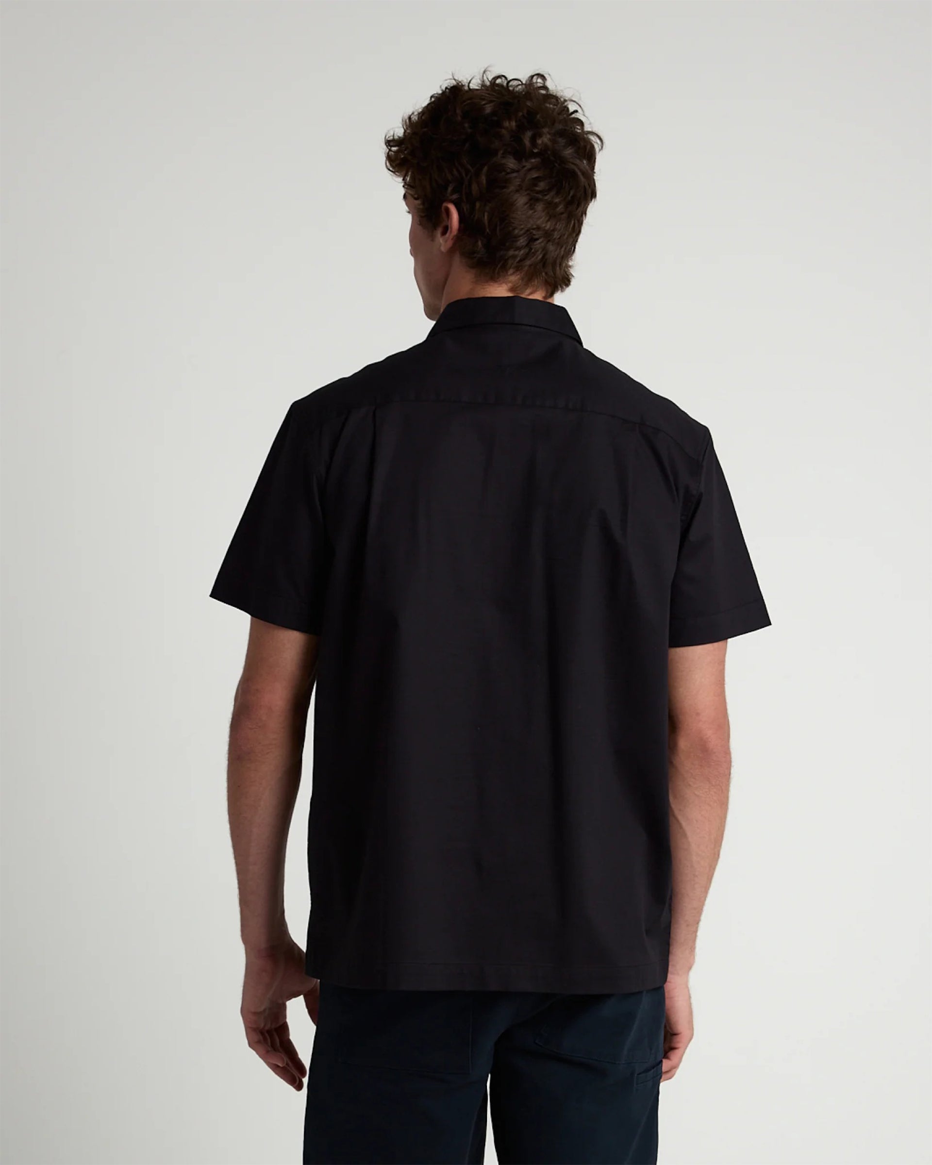 Tenore Utility Short Sleeve Shirt - Black