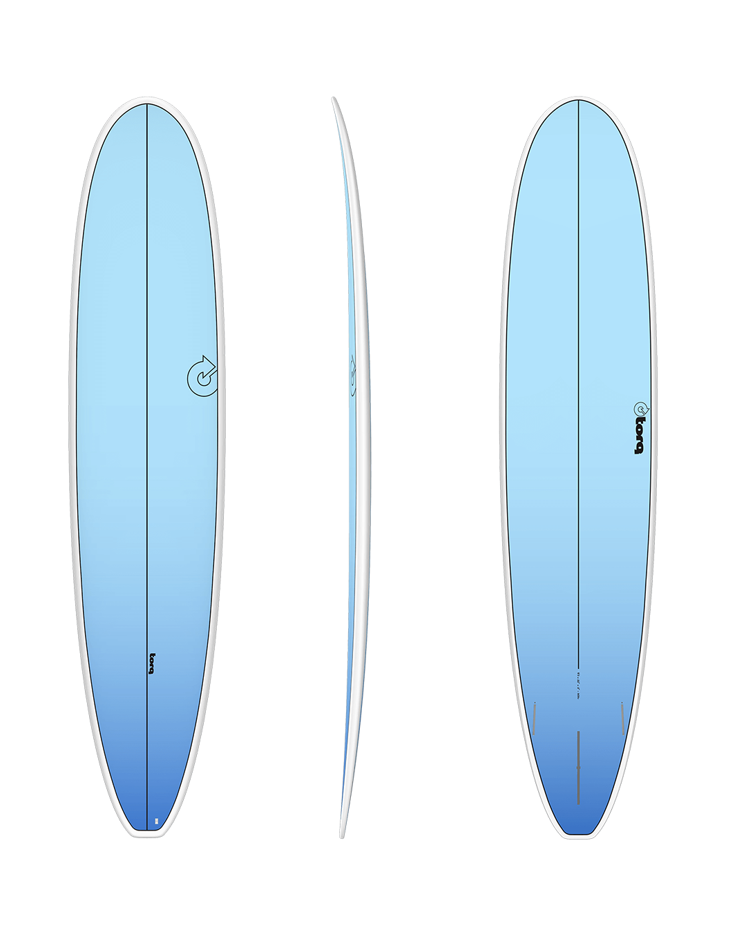 Torq TET Tech Longboard- Light Blue Fade