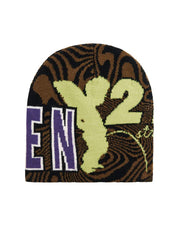 Token NYC 2B Jacquard Knit Cuffless Beanie