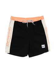 Muchacho Men's Tropical Breeze Volley Shorts 15"- Black/ Cream