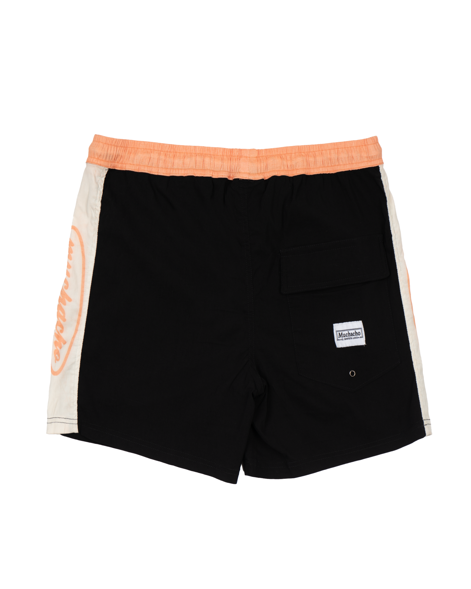 Muchacho Men's Tropical Breeze Volley Shorts 15"- Black/ Cream