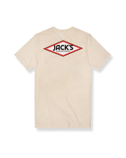 Simple Diamond S/S Tee - Natural