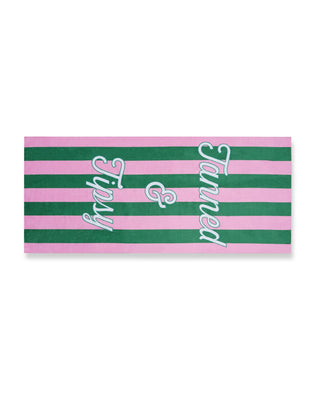 Tanned And Tipsy Towel 30" X 60"
