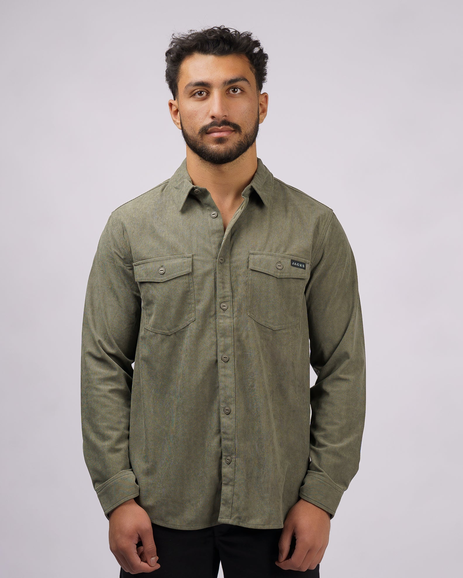 Tazi Flannel L/S Shirt - Olive