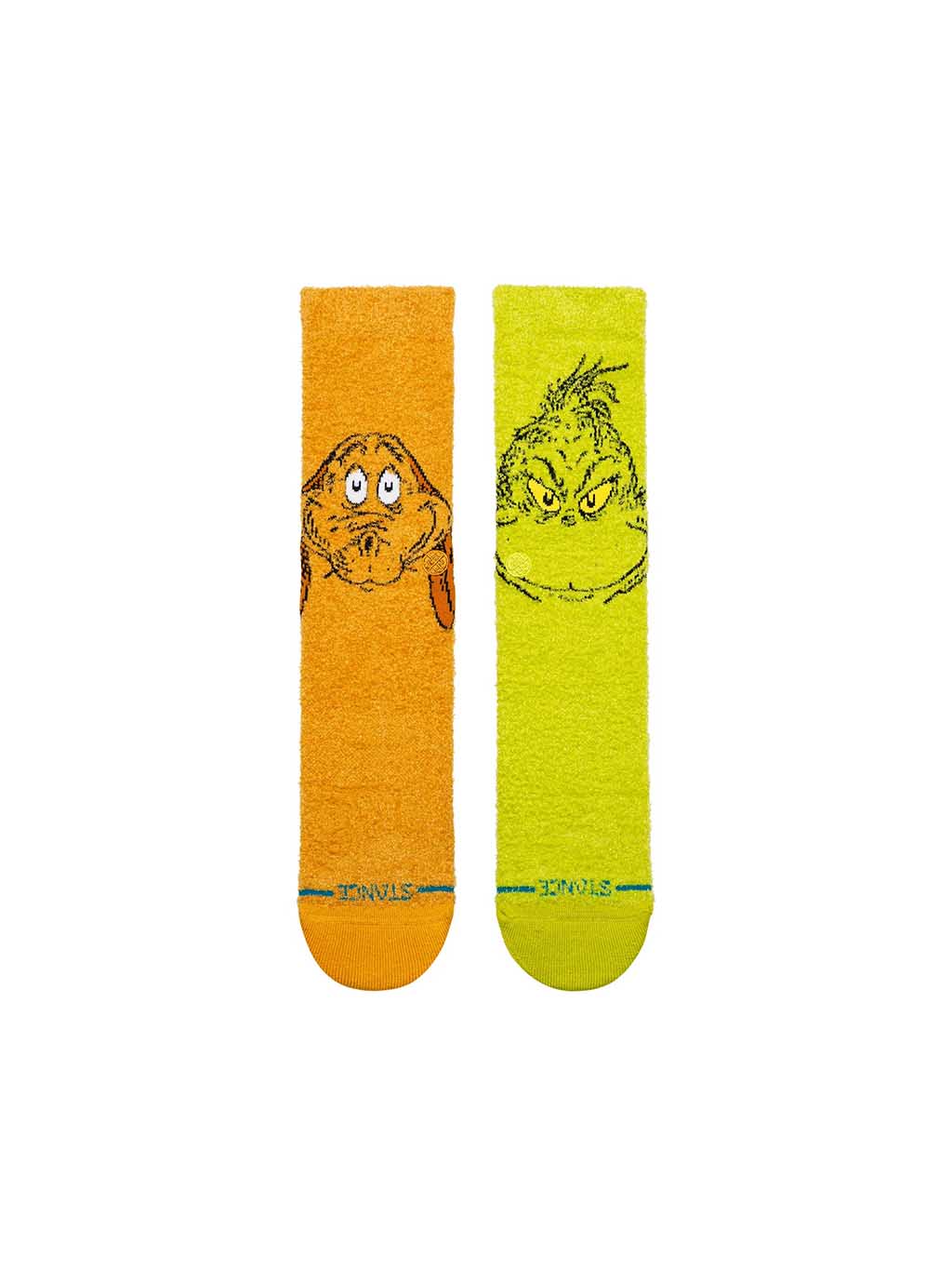 The Grinch X Stance Fuzzy Crew Socks