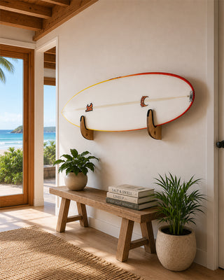 Timber Surfboard Display Rack Wall Mount - Display A