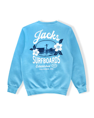 Tip Toe Crewneck Sweatshirt - Ocean Blue