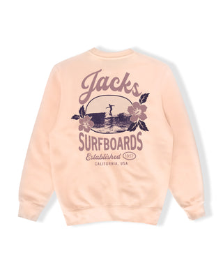 Tip Toe Crewneck Sweatshirt - Pale Pink