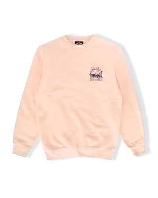 Tip Toe Crewneck Sweatshirt - Pale Pink