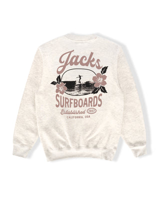 Tip Toe Crewneck Sweatshirt - Oat Heather