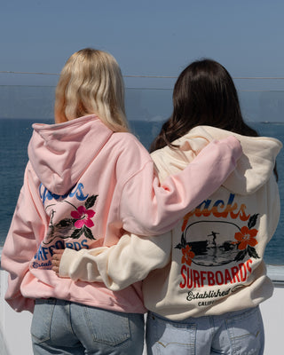 Tip Toe Embroidered  Rainbow Pullover Hoodie