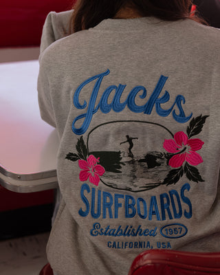 Tip Toe Embroidered Crewneck Sweatshirt