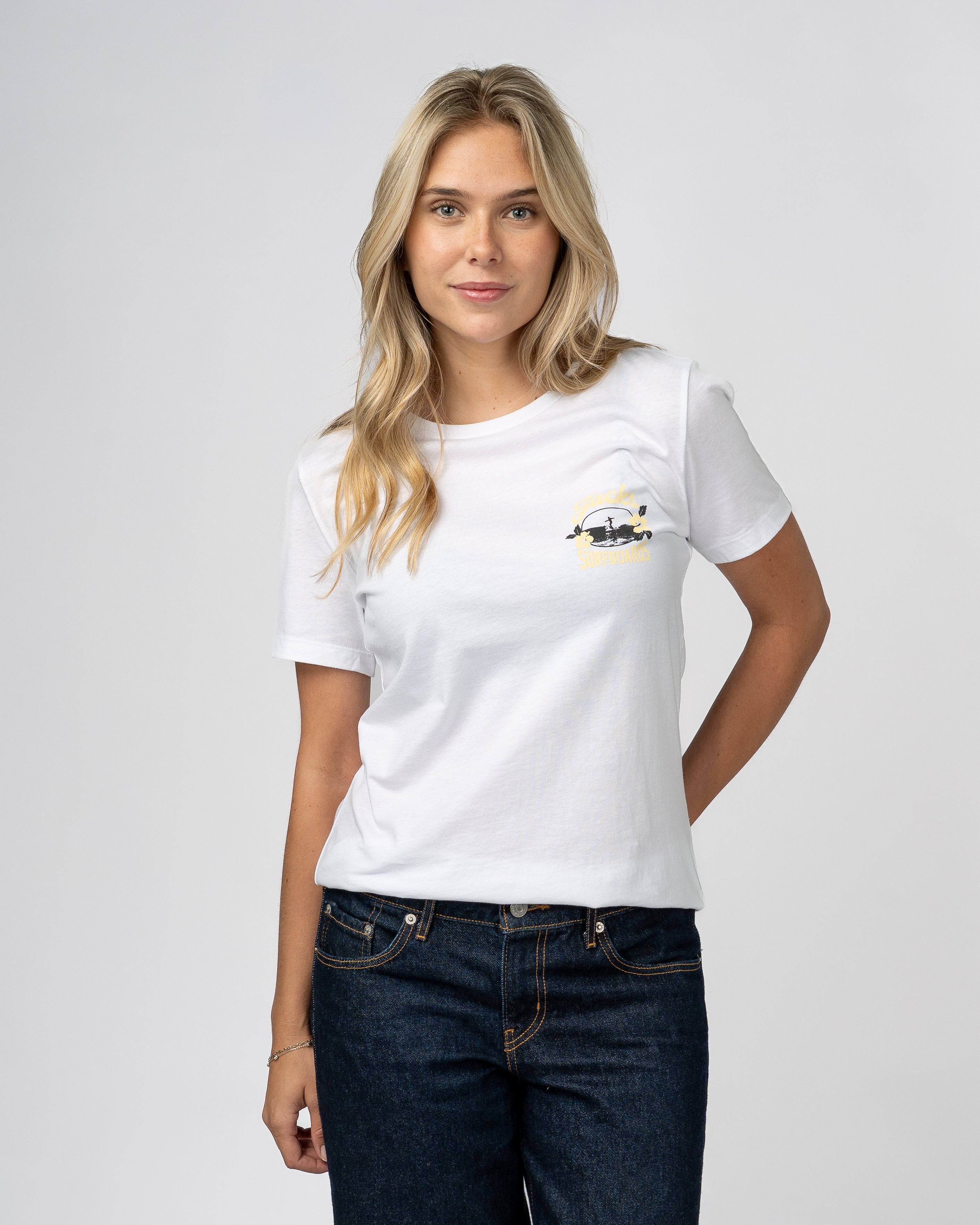 Tip Toe S/S Tee - White