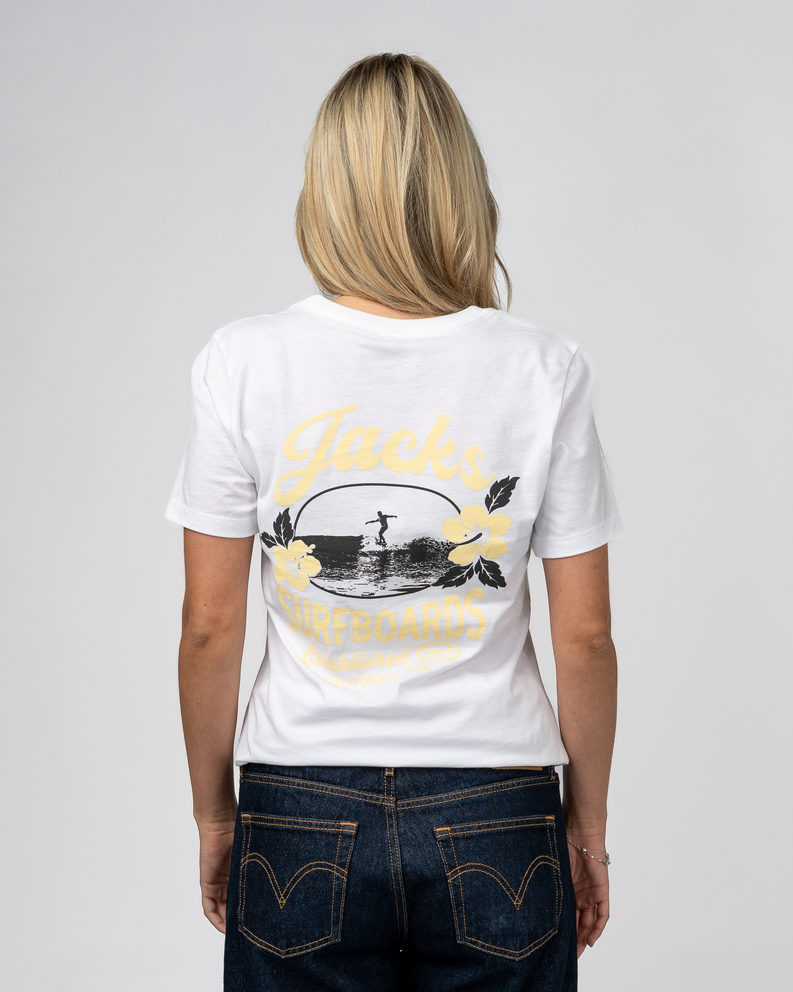 Tip Toe S/S Tee - White