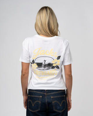 Tip Toe S/S Tee - White