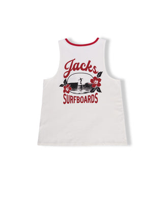 Tip Toe Tank Top - White