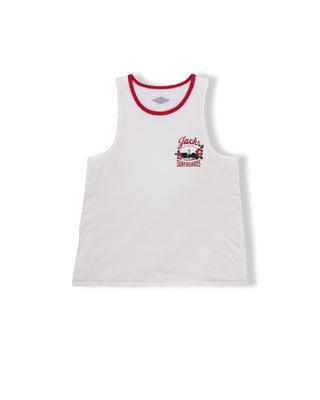 Tip Toe Tank Top - White