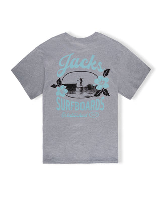 Tip Toe S/S Tee - Athletic Grey