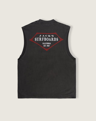 Retro Lam Sleeveless Tee - Vintage Black