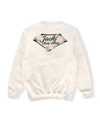 Tropic Lam Crewneck Sweatshirt - Oat Heather