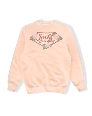Tropic Lam Crewneck Sweatshirt - Pale Pink