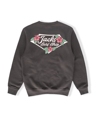 Tropic Lam Crewneck Sweatshirt - Smoke