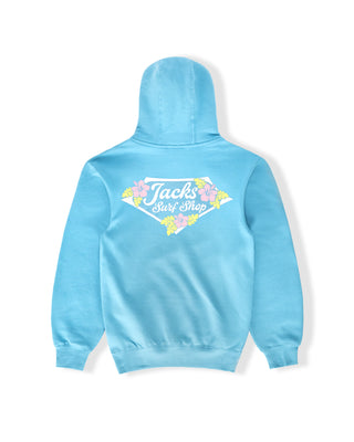 Women's Tropic Lam Pullover Hoodie - Ocean Blue