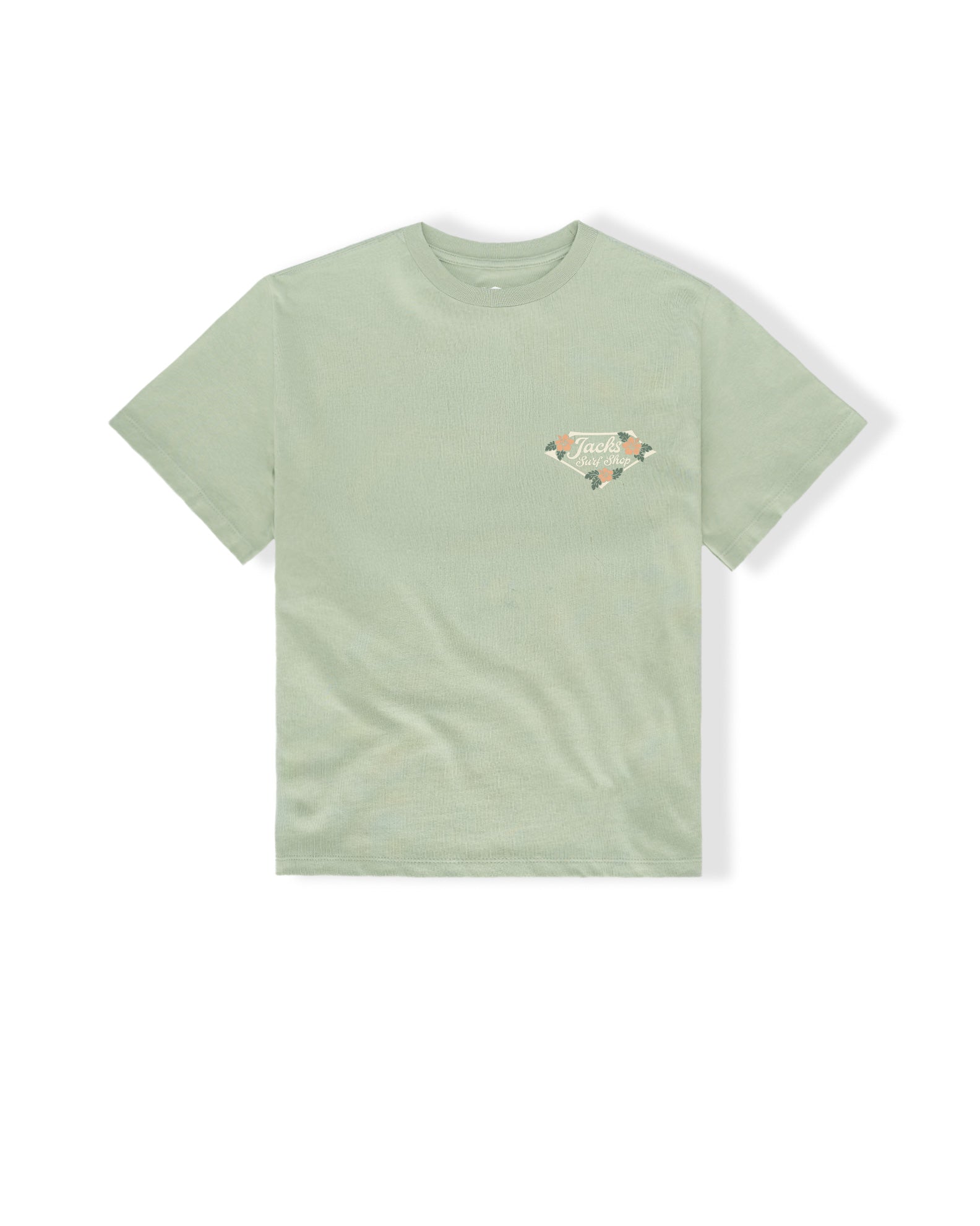 Tropic Lam S/S Tee - Sage