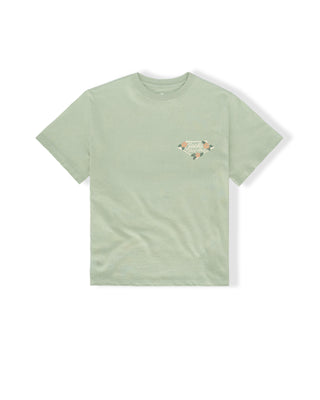 Tropic Lam S/S Tee - Sage