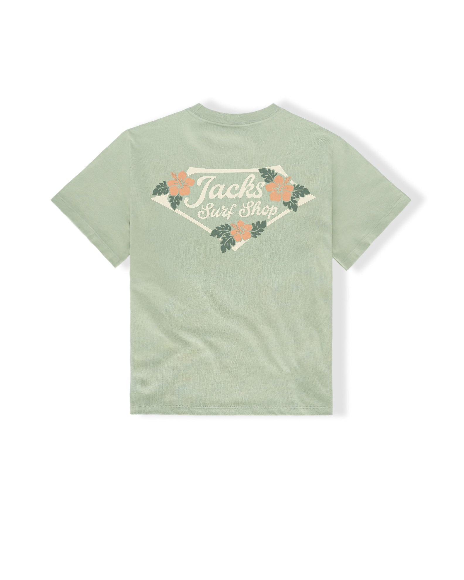 Tropic Lam S/S Tee - Sage
