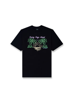 Girl's Tropic Time S/S T-Shirt - Black