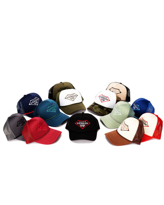 Trucker II Embroidered Hat - Red/Cream