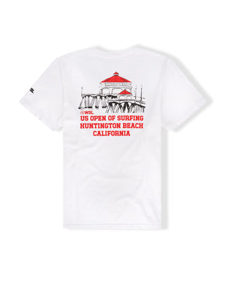 US Open 2026 HB Pier S/S T-Shirt - White