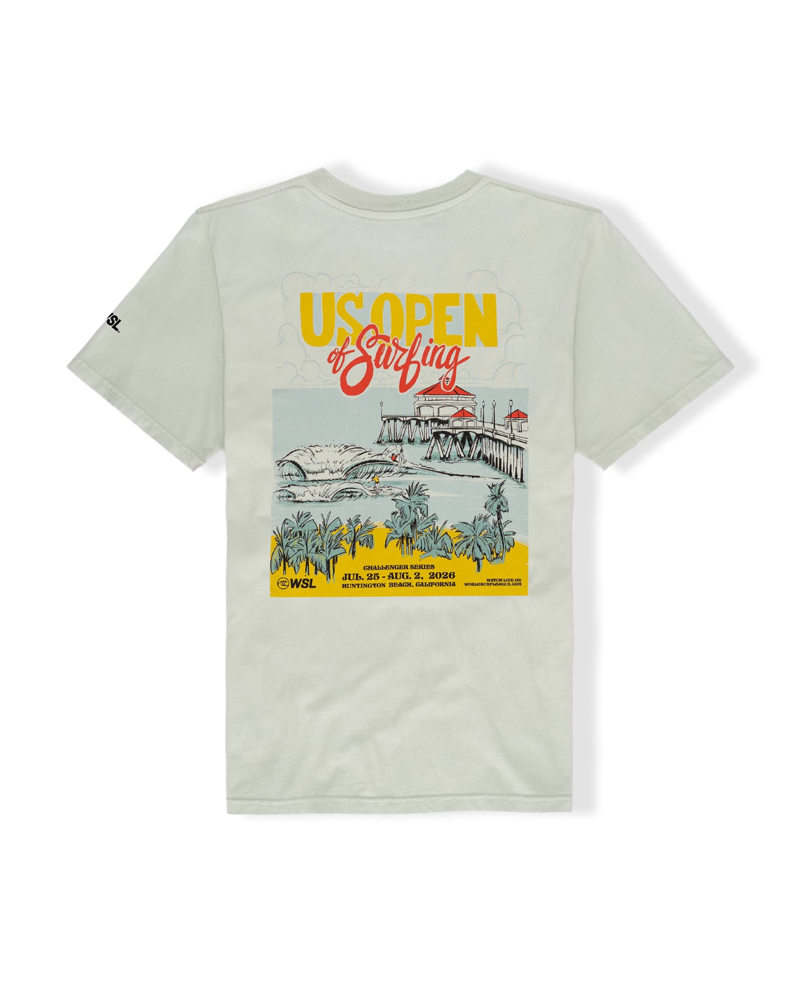 US Open 2026 Poster S/S T-Shirt - Seafoam